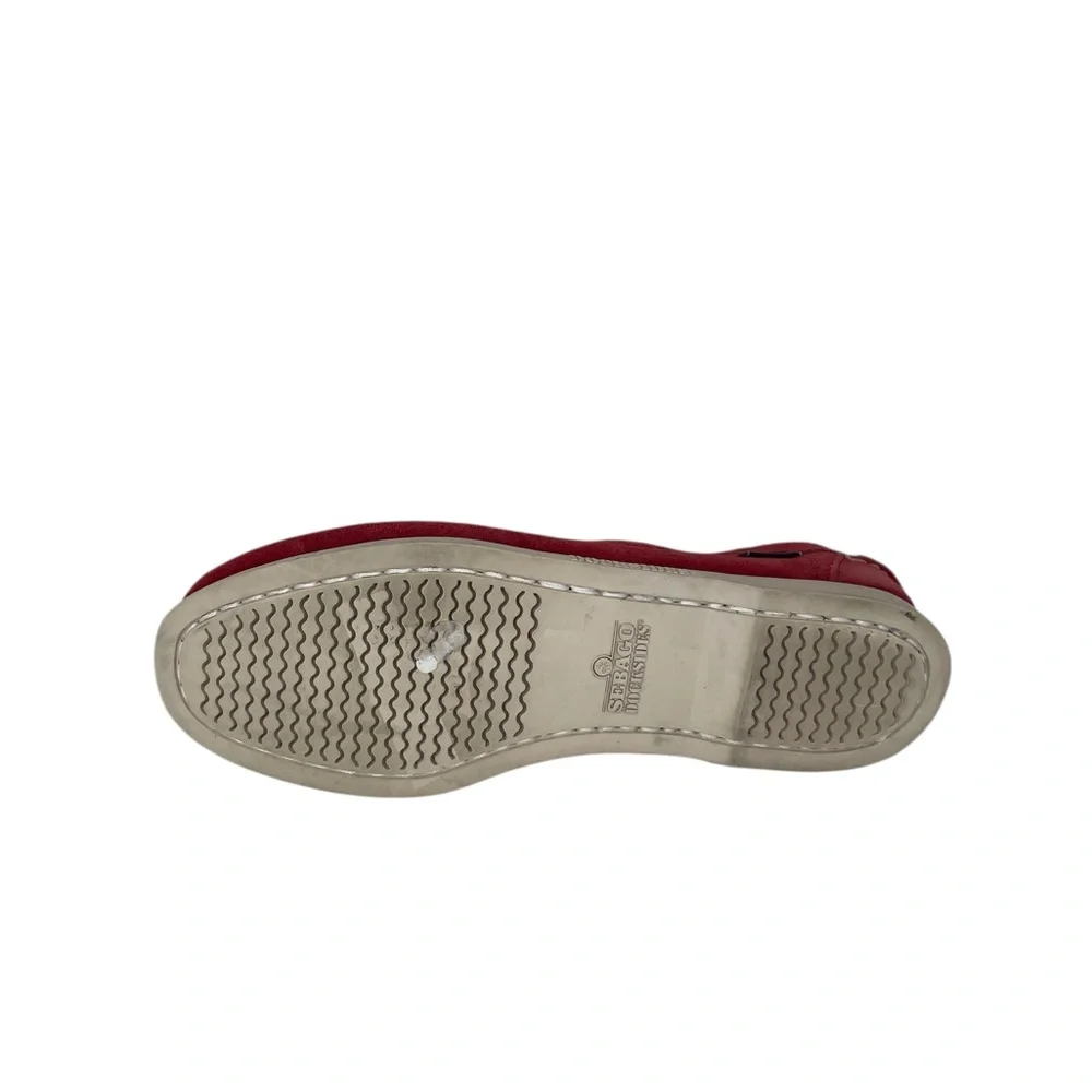 Sebago Shoes Women’s Red Suede Loafers Flats Slip On Size 10 - Picture 7 of 10